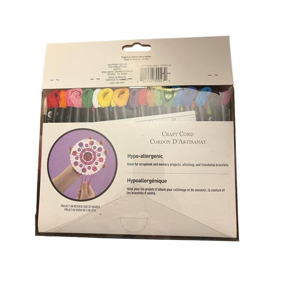 New in Box Craft Cord Value Pack by Loops & Threads™, 105ct. With Craft Wheel - Picture 6 of 7